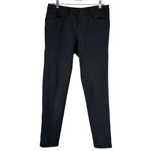 Lululemon ABC Pant Slim Warpstreme Black Men's Size 31 x 30 Excellent Condition